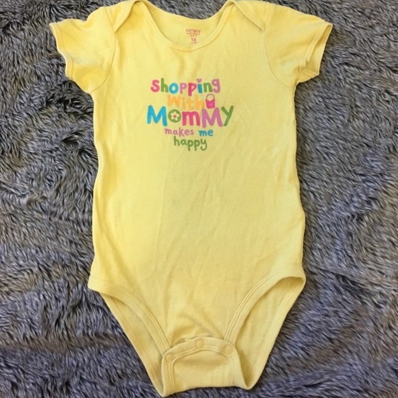 Carter's Other - Carter’s yellow onesie size 12-18 months